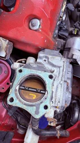 Throttle body removed from - throttle,