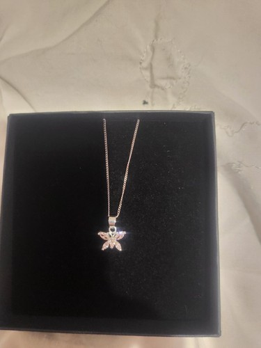 Butterfly necklace 925 - butterfly,