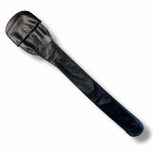 Black leather officers - black,