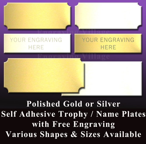 Engraved trophy plate metal - engraved,