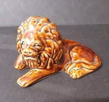 VINTAGE ANTIQUE  BROWN GLAZED