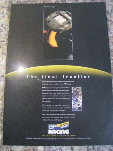 Racing the final frontier - ap,