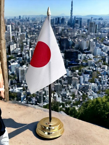 Japan table flag - 6"x4", 15cm