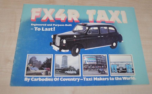 Carbodies fx4r taxi brochure - fx4r,