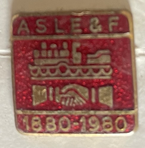 Trade union enamel badge aslef - union,