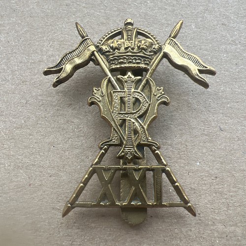 21st lancers cap - lancers, badge