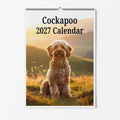 Cockapoo dog wall calendar - cockapoo,