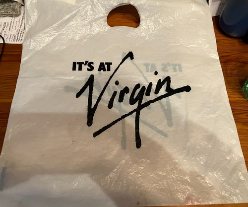 Vintage virgin music plastic - virgin,
