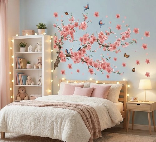Cherry blossom wall - blossom, sticker