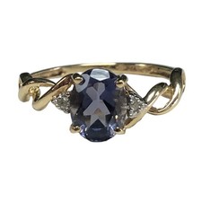 10k Gold Tanzanite & Diamond