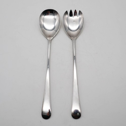 Vtg silver plated salad - plated,