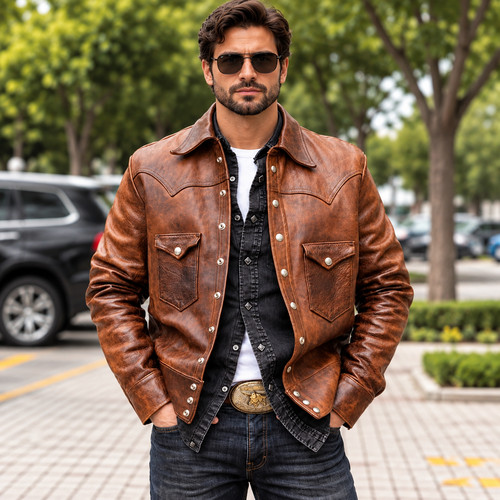 Men genuine lambskin - genuine,