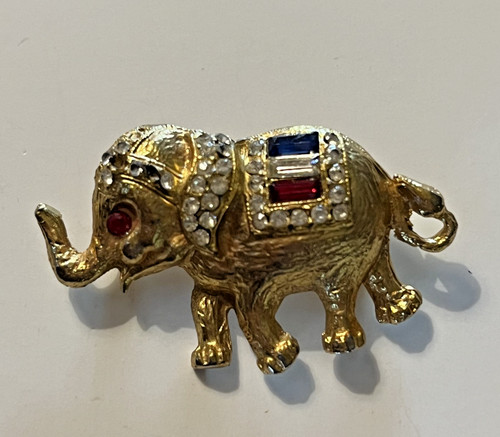 Vintage gold tone jeweled - tone,