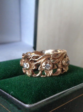 Welsh 14ct Gold Ring Seven