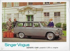 1966 Singer Vogue Estate Car brochure (1725 c.c. Series IV version)