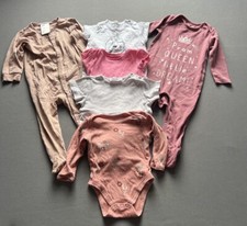 Newborn Baby Girl Clothes Bundle 6-9 Months Kids Outfit Long Short Bodysuits x 6