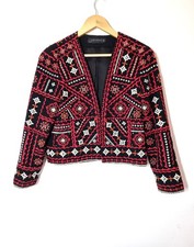 Zara Embroidered Jacket Size S