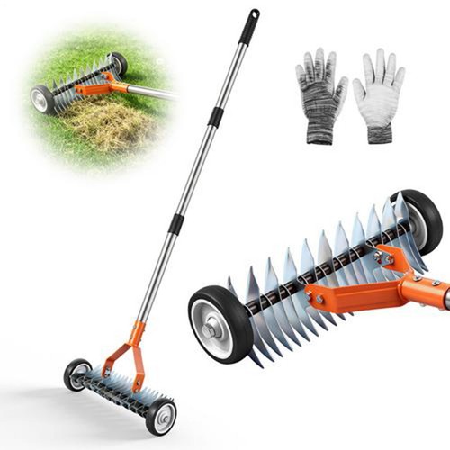 Garden rolling lawn scarifier - rolling,