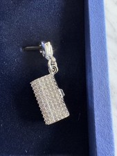 Swarovski clip on Charm Silver
