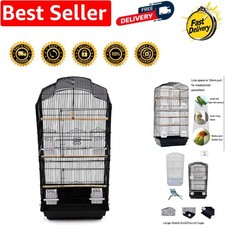 Stylish Metal Bird Carrier for Budgies, Cockatiels & Green Cheek Conures