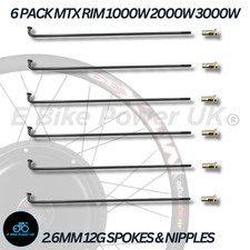 2.6mm 12G Spokes & Nipples