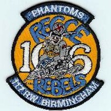 4.5" USAF AIR FORCE PAUL REVERE 117RW RECCE REBEL EMBROIDERED JACKET PATCH