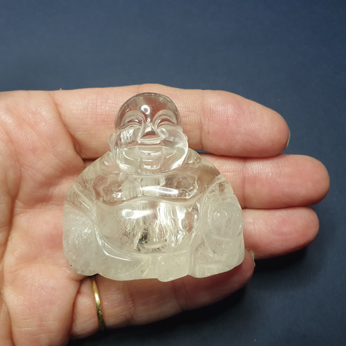 Hand carved rock crystal - rock,