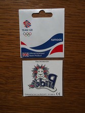 OLYMPIC GAMES TEAM GB TEMPORARY TATTOO London 2012 UNION JACK/PRIDE THE LION 