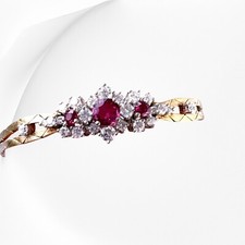 Vintage 14ct Gold Diamond Ruby