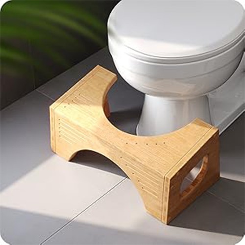 Bamboo toilet stool squat - toilet,