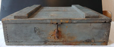 Vintage  Wooden Ammunition Ammo Box