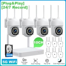 1080P HD Outdoor Wireless CCTV Camera Security System 10CH NVR with Hard Drive