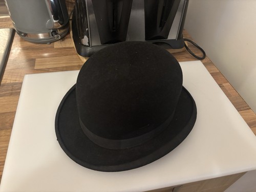 Vintage black bowler - ,