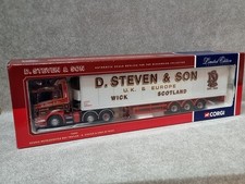 SCANIA 76603 Corgi 1/50  REFRIGERATED BOX TRAILER D. STEVEN & SON OF WICK 