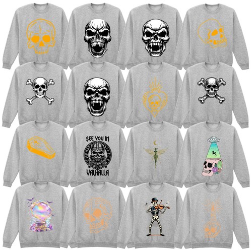 Funny gothic skull dark art - gothic,