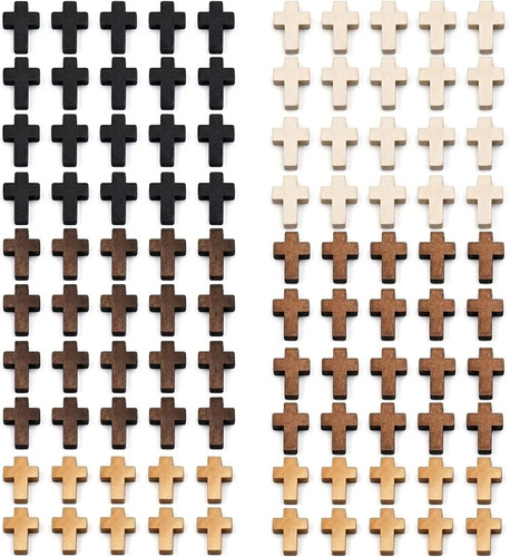 100 pcs mini wooden - wooden, crosses