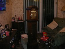 Grandaughter clock. Thomas Byrne. 5ft. tall granddaughter clock