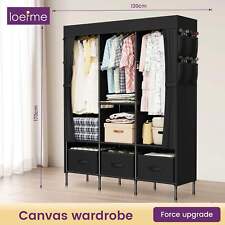 Canvas Double Wardrobe, Fabric