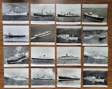 1949-64 Leigh's Marine Paints, 16 Photo Adverts - Ocean Liners & Cargo Ships