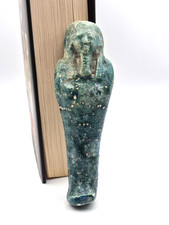 Egyptian Ushabti Style Statue Green Faience 15cm Tall 89.9g