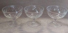 3 Vintage antique Crystal Cut