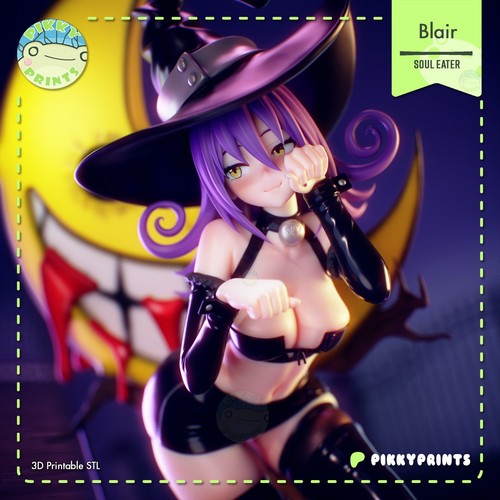 Scale cat witch unpainted - 1:7,