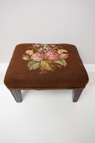 Vintage floral needlepoint - floral,