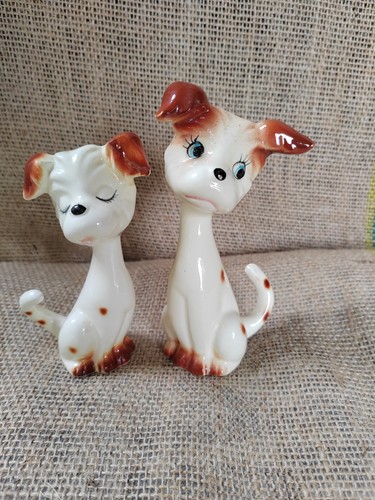Pair adorable hand painted - pair,