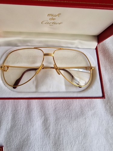 Cartier vendome gold glasses - cartier,
