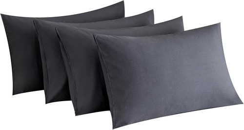 Dark grey pillow cases set - grey,