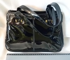 Black Patent 60s Handbag