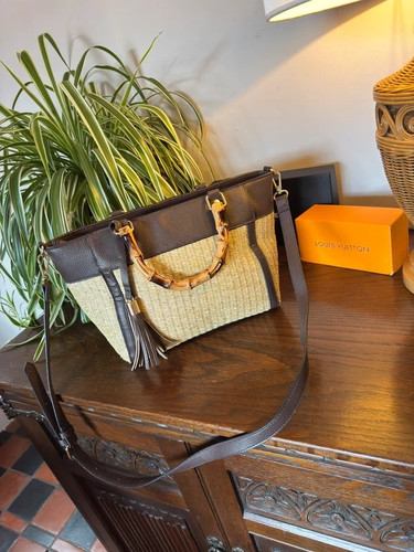 Accessorize raffia tote bag - -,