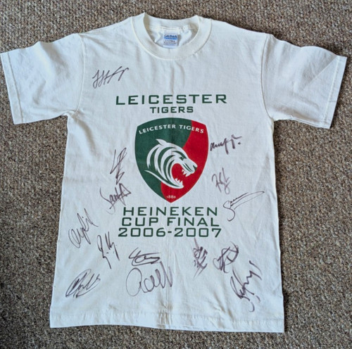 Leicester tigers multi signed - ,