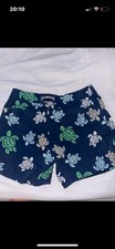 Vilebrequin Men's Turtle Swim Shorts. Medium Blue Used.